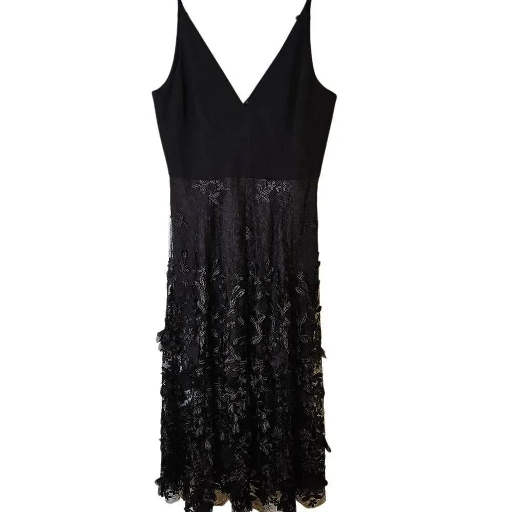Dress The Population (Darlene) formal tee length dress. Size L.